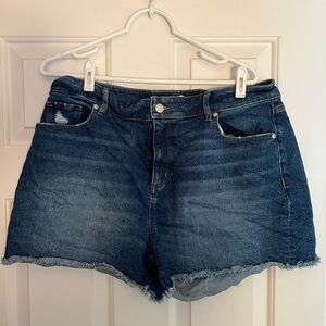 Loft size 14 like new denim frayed shorts
